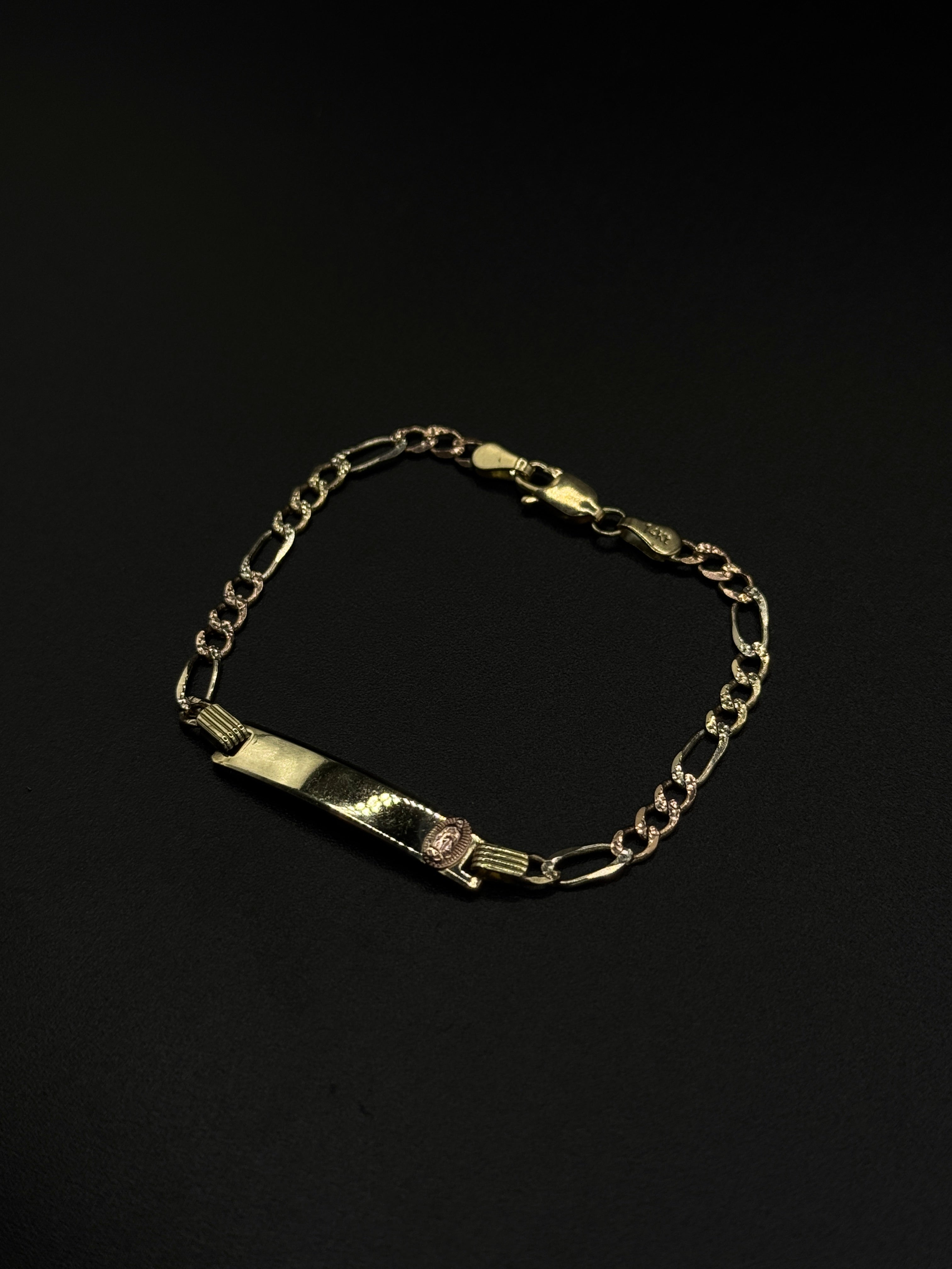 BabyVirgen Bracelet (3Tone)(Figaro Link) image 0