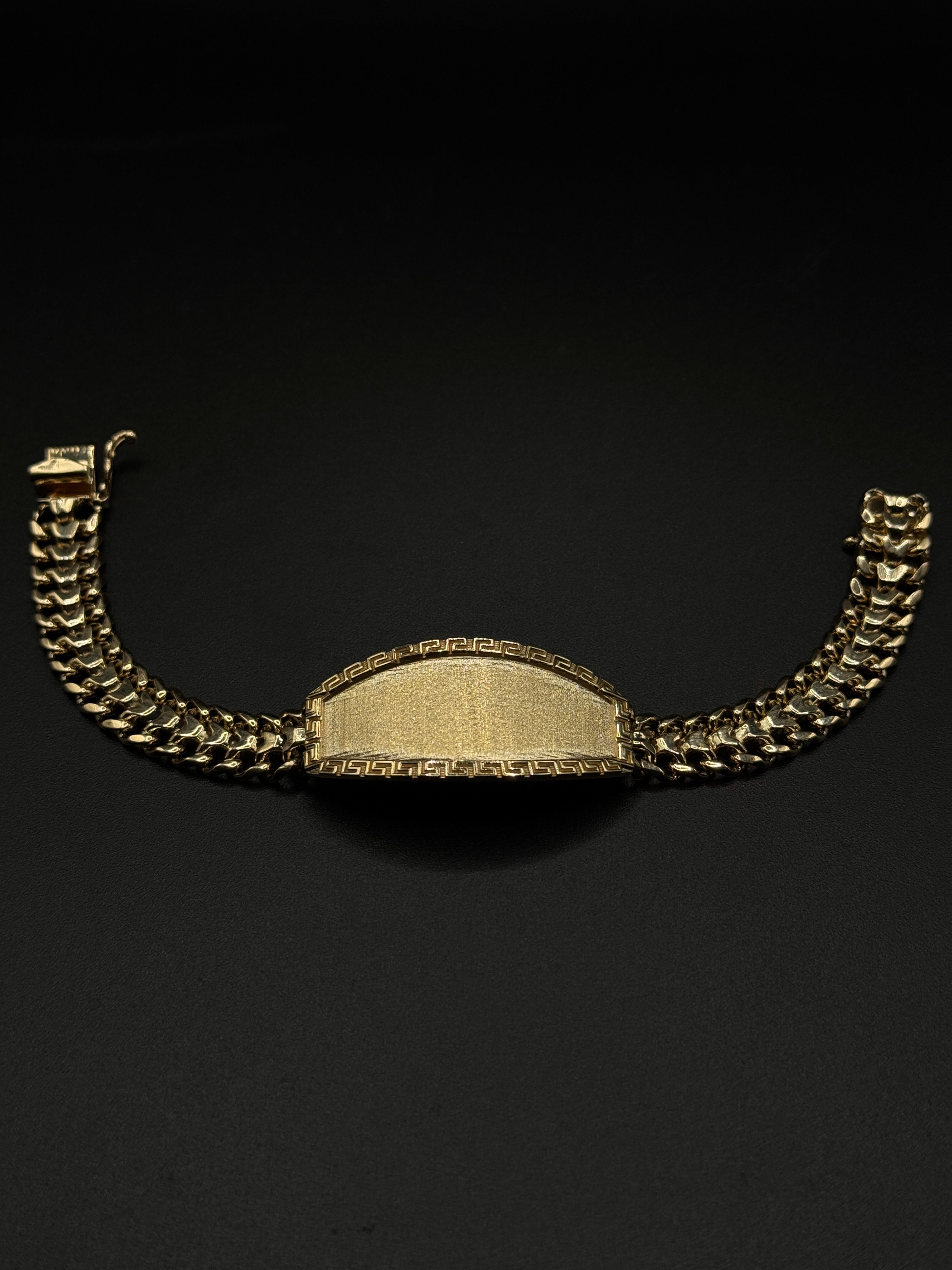 Unisex Petatillo Link Bracelet (Greek Border) (Solid) image 1
