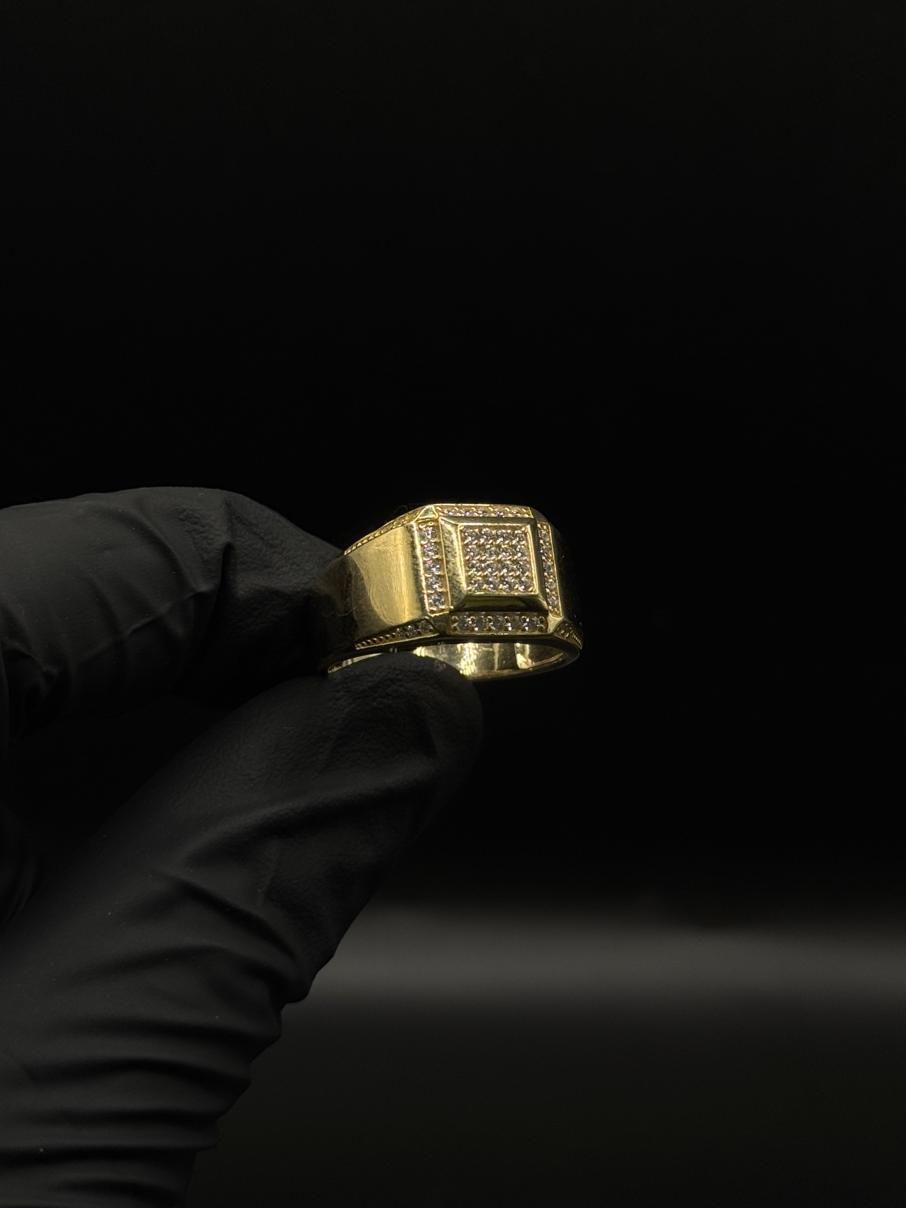 Mens Square Ring(CZ) image 0