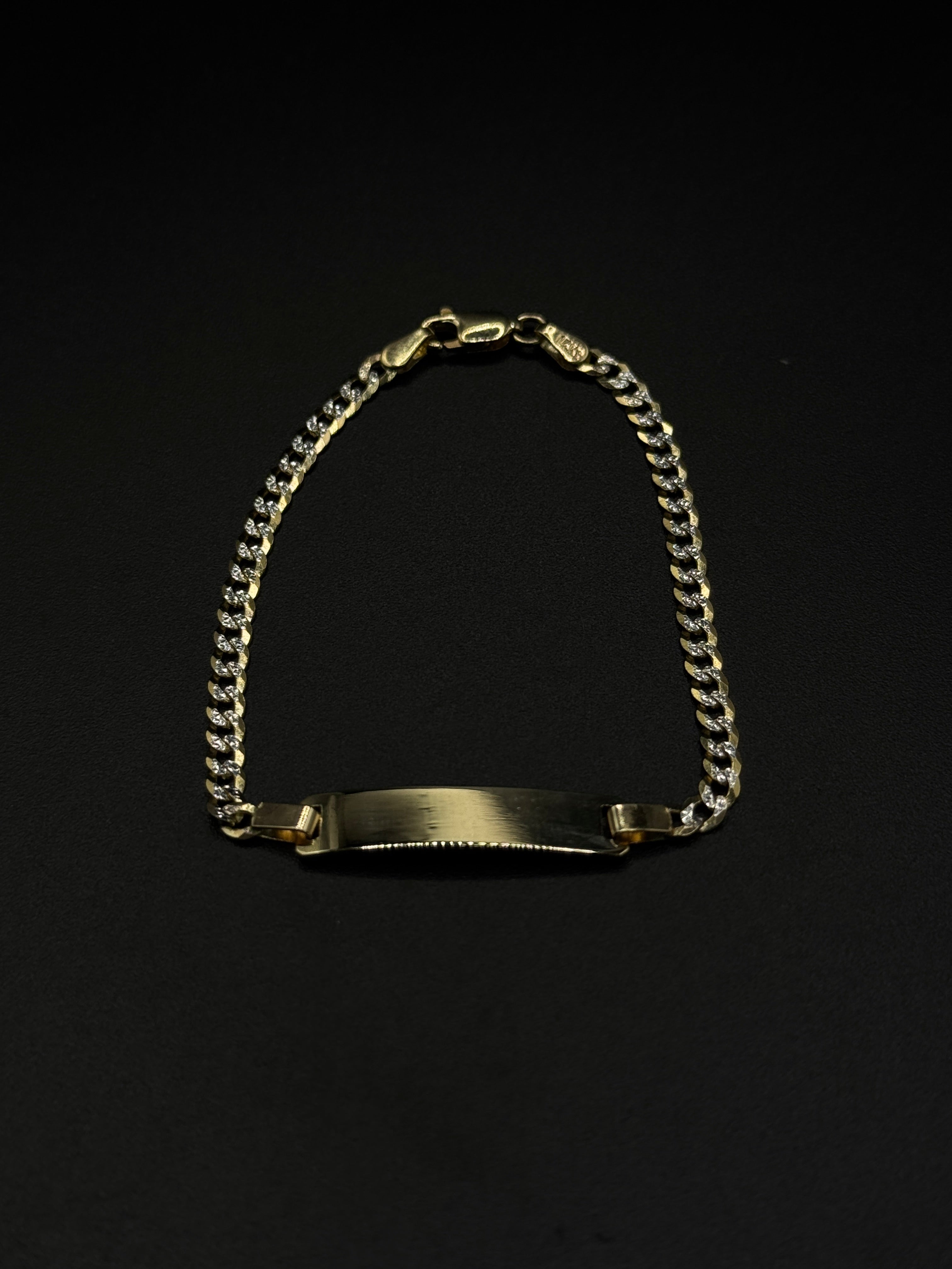 Baby Bracelet (Cuban Diamond Cut Link) image 1