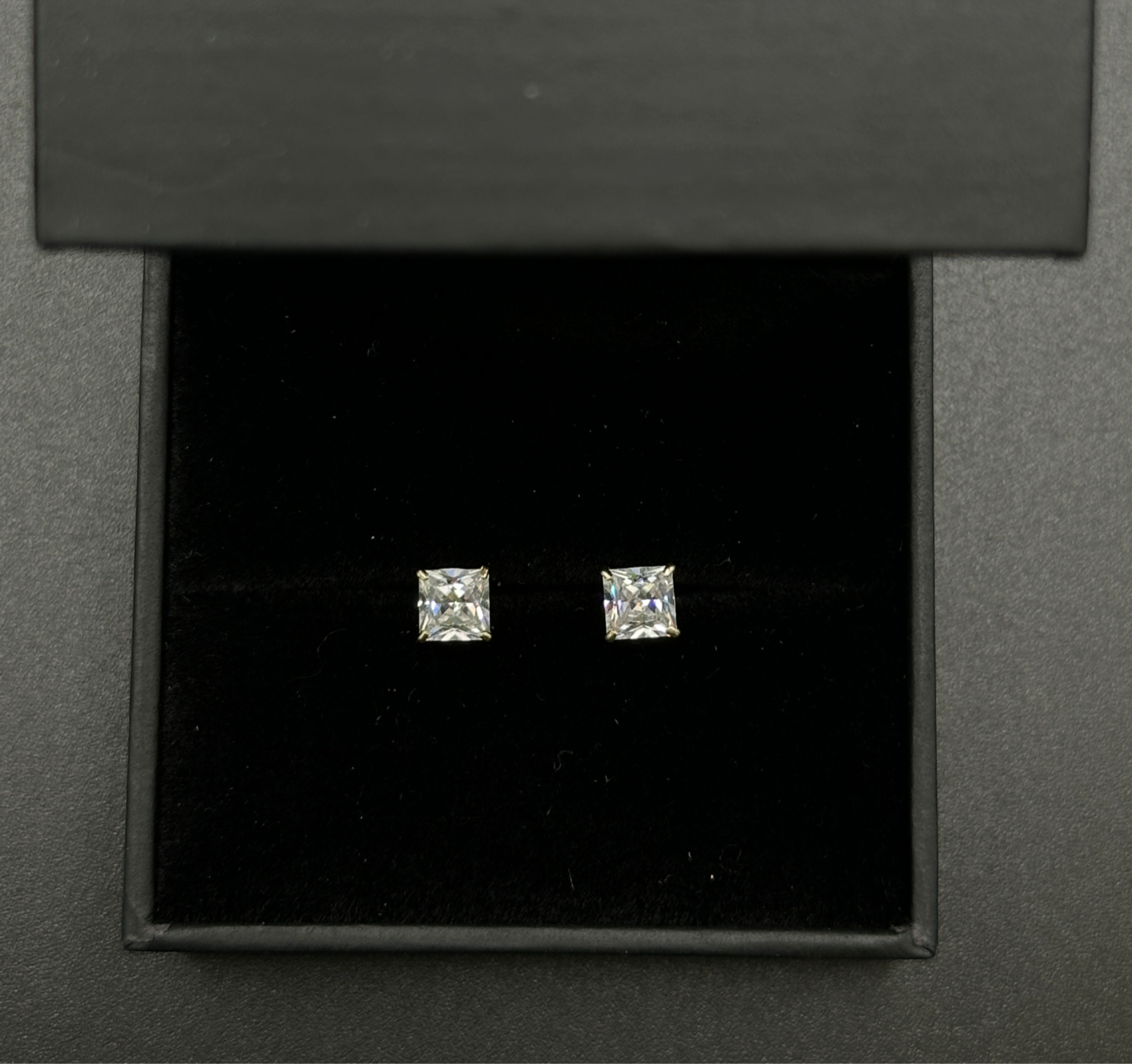 Square Stone Studs (Small) image 0