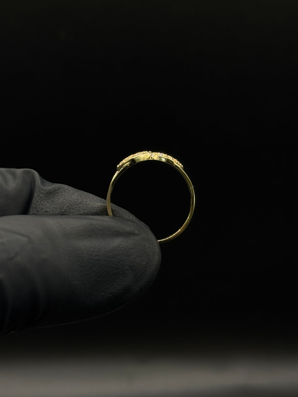 Womens Double Heart Ring (CZ) image 1