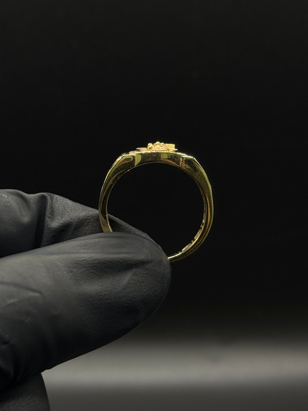Men's Santa Muerte Cross Ring image 1