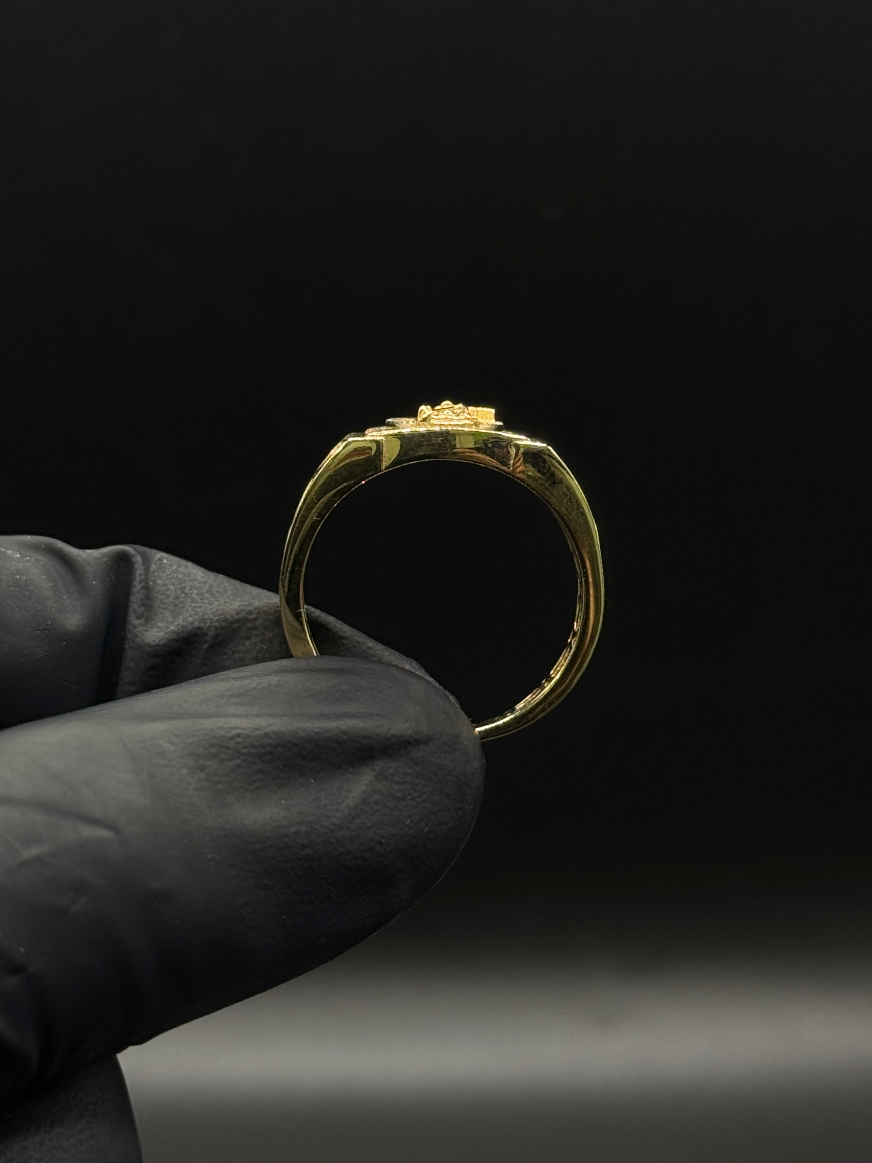 Men's Santa Muerte Cross Ring image 1