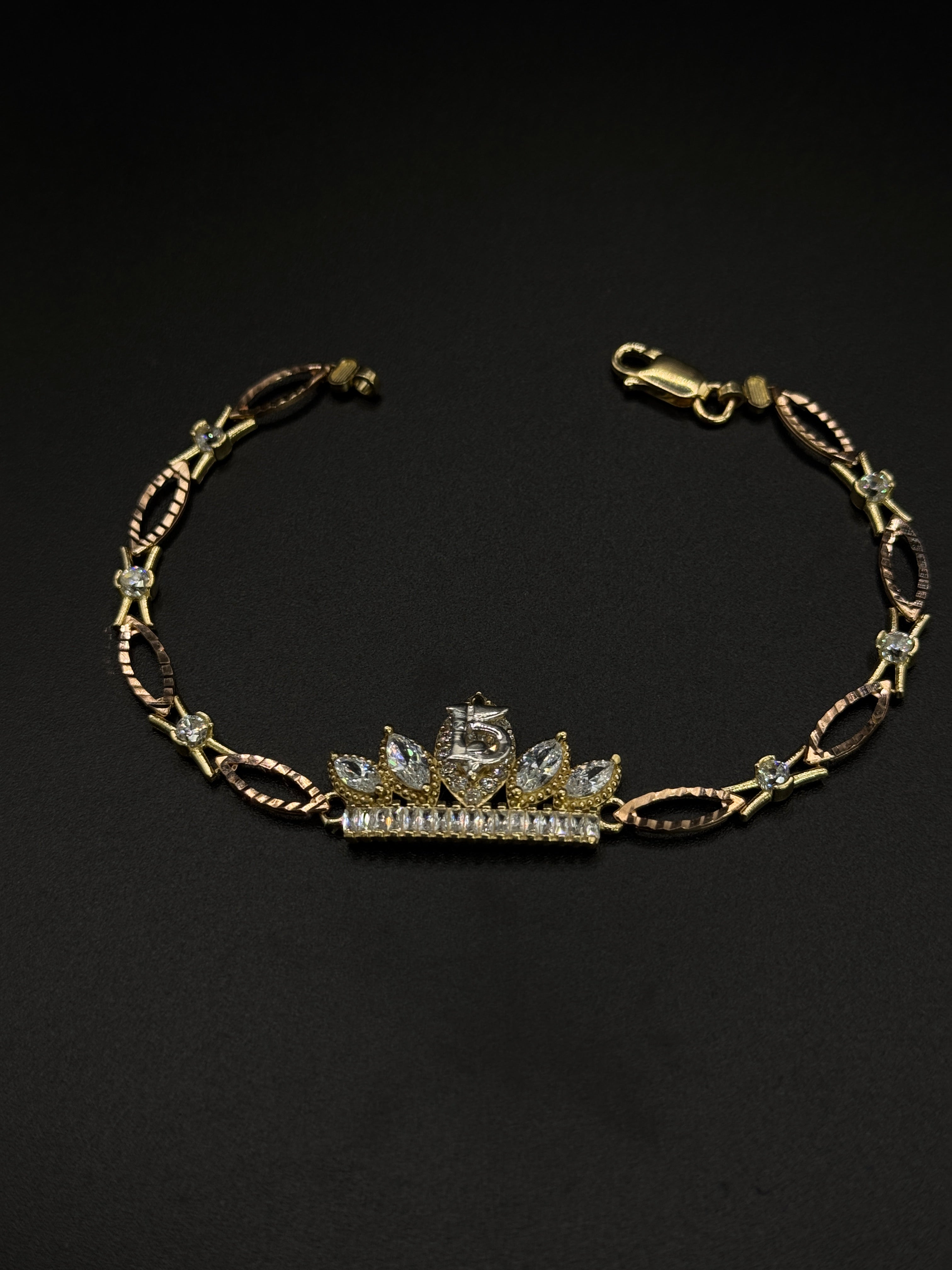 Women's Crown Quinceañera Bracelet image 1