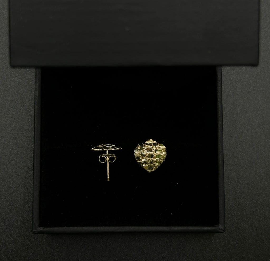 Heart Nugget Earrings (Small) image 1