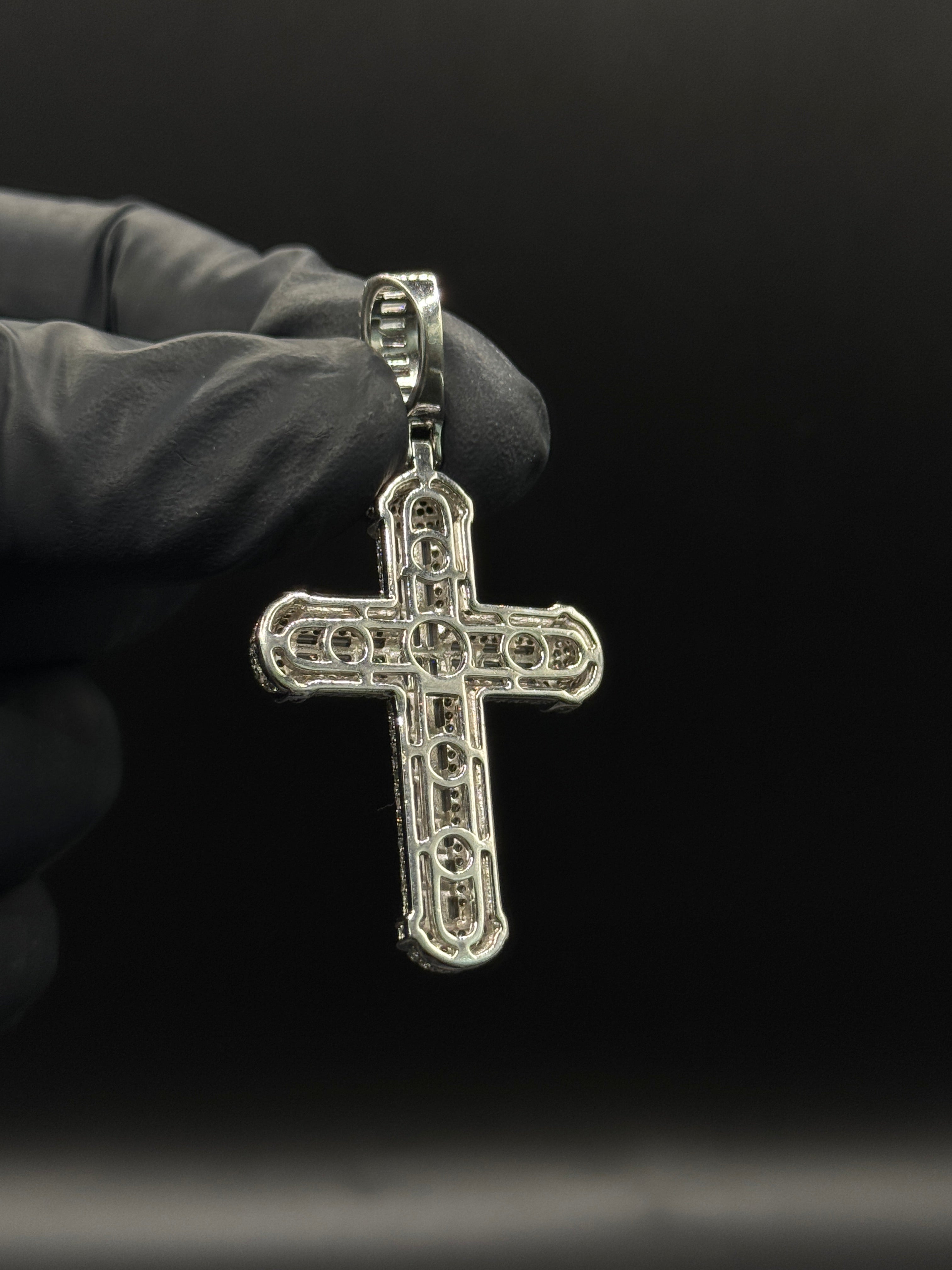 Silver Cross Iced Out (CZ) image 1