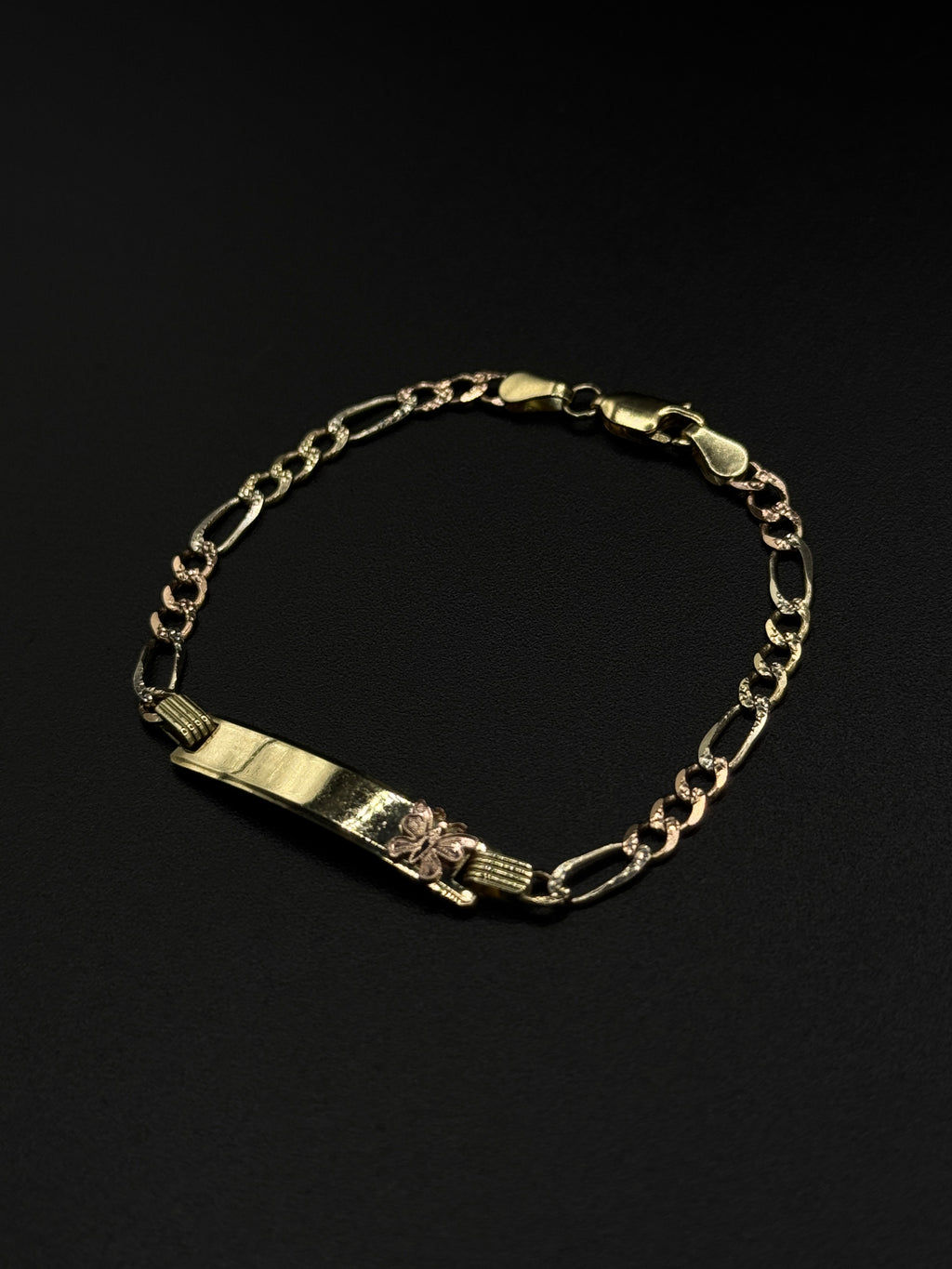 3 Tone Butterfly Baby Bracelet image 0