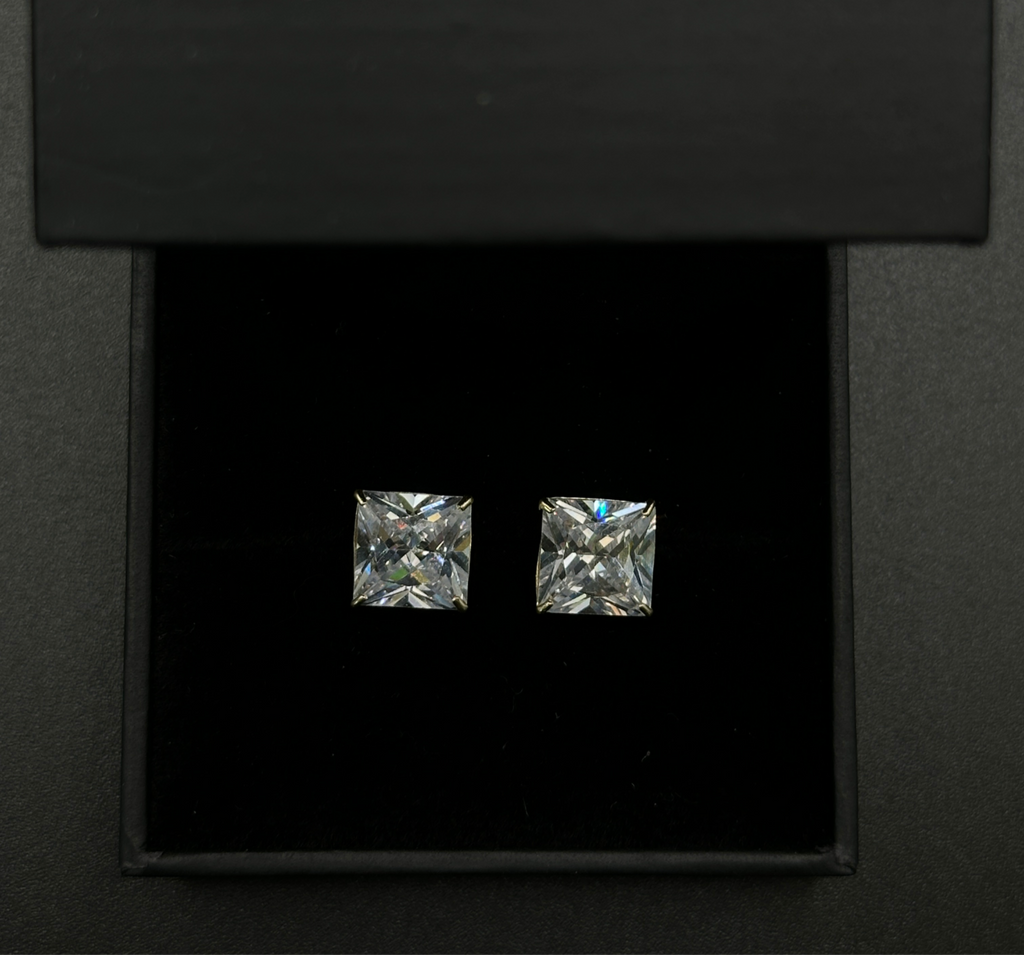 Square Stone Studs(Large) image 0