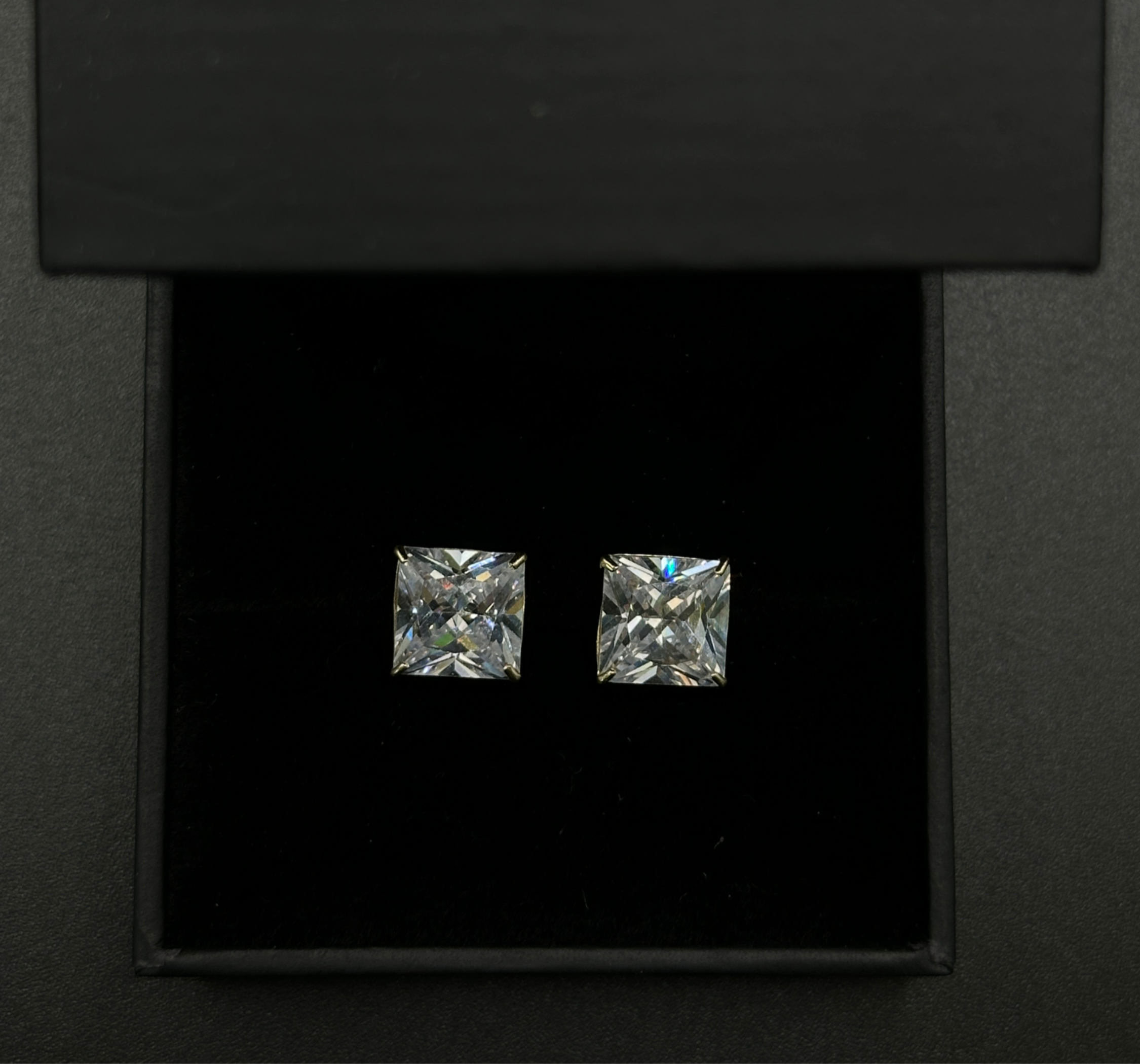 Square Stone Studs(Large) image 0